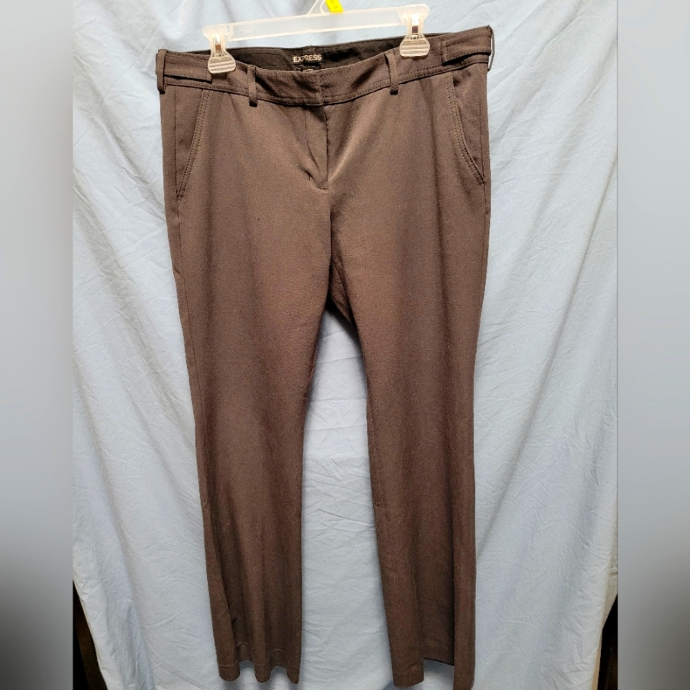 Express dark grey flared slacks (US 12)